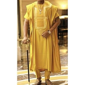 DesubClassic Men Native Wear - Nice Gold Colored Agbada