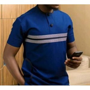 DesubClassic Trendy Men Native Wear - Blue